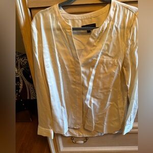 Banana Republic Light Cream Satin Blouse
